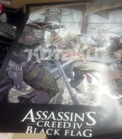 gamefreaksnz:  Assassin’s Creed IV: Black Flag poster leaked  A marketing poster obtained by Kotaku apparently leaks the name and setting of the next Assassin’s Creed game – Assassin’s Creed IV: Black Flag. 