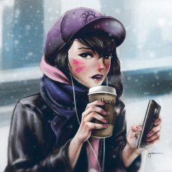 overwatch-fan-art:  Winter Song by Goombac 