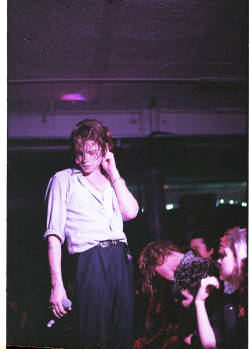 neelastica: Iceage at the Total Refreshment Centre for ATP. Shot on 35mm.  