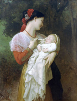 classic-art:  Maternal Admiration William Adolphe Bouguereau 