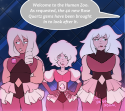 vikivavavoom:Since they rarely saw her, Pink Diamond got mistaken for a Rose Quartz often.  this cute brat X3