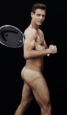 peterlecaros:  He looks more comfortable than any other tenista who’ve done a nude photo shoot before. Brownie points for Tommy, who looks amazing in his birthday suit.  Tomas Berdych 