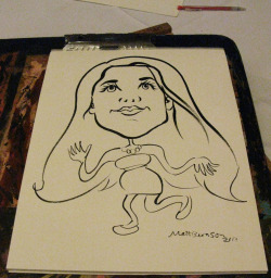 Yet more caricatures from the birthday party.