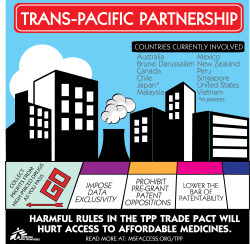 doctorswithoutborders:  As negotiations for the Trans-Pacific Partnership (TPP) Agreement move to Malaysia this week, Doctors Without Borders/Médecins Sans Frontières (MSF) urges negotiating countries to remove terms that could block people from accessing