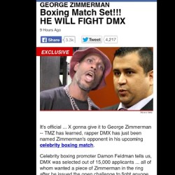 Of all the people to fight Zimmerman and we pick the 5 foot 2 one. #whatchyareallywant #dmx #stillwiditdoe