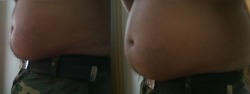 Look at my belly before and after getting even fatter. Clearly much better now with all the new pounds I added. Should I gain more or IÂ´m fat enough?