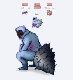 your-sorceress-knight:  tyleroakley:  cyberfrost:  Pokemon Fusion Fan Art: Compilation 1 “Sinister Ones”  I’M OBSESSED.  I’m so glad this became a thing. 