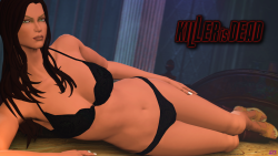 seductive-creativity:   Killer is Dead: The Pheromone  Artwork by S.C.(HD@Imgur)A quick test of my new SFM Natalia Model! Once again ported by the awesome Nudekittyn!She looks slightly different to how she does in XPS, but the flip side is she is now
