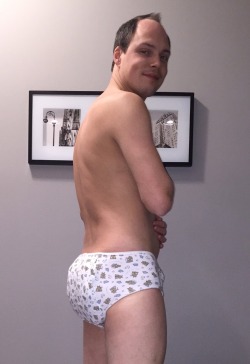 foreveratoddler:  Today’s training pants :) Thanks bro choochoobaby for the hand-me-downs. For those of you that aren’t following choochoobaby he is now a full time diaper boy so he has no need for training pants. So guess who got them. ME!!!  Handsome