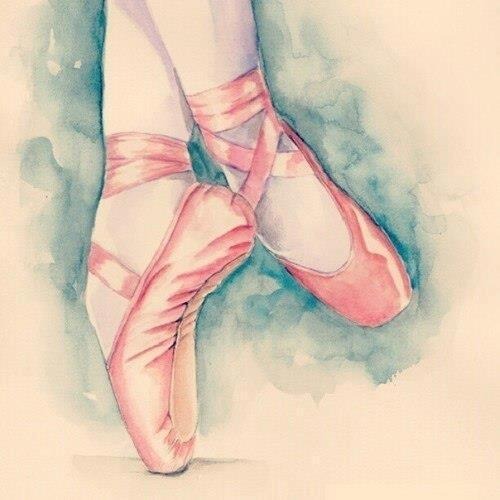 Pink ballet shoes