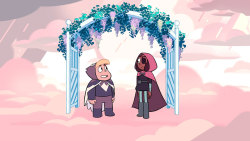 the-world-of-steven-universe:  Steven and Connie play dress up.On this week’s episode of Steven Universe, Thursday, March 19 at 5:00 p.m. (ET/PT)… “Open Book” – Steven and Connie want a new ending to a beloved book series, so Steven takes them