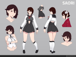 unsomnus:  I haven’t done a character sheet in a little while. This is one of my characters named Saori, you may recognize her from a few of my past images.  Patreon  ||   Deviantart  ||  Pixiv  ||  Twitter  ||  Instagram ||  Gumroad   