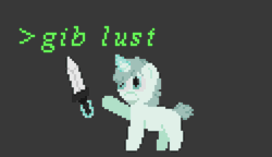 blunttongs:  Woo, happy birthday, Nips! It’s Deep Blue, a pone on a Quest to Molest.   Should i tag this as grimdark? get it? cause foal quest is dead? hahahacrinThis is great Tongs! You gotta make more stuff bruh