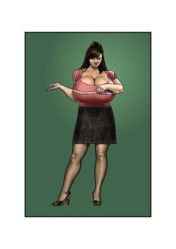 funbaggery:  Measure Up by biggals at deviant I know yhey are only drawings but anything with extra huge tits is my ideal woman,mmmmm.