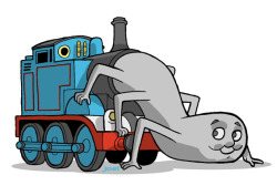 winemom-culture: joelcarroll:    For those that wonder about Cars anatomy, here’s Thomas the Tank Engine’s true form    Thanks! I hate it! 