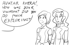 dammitrussellwhy:  Post Vacay. I am so stoked for the Korra comic announcement.  oh spirits~ &lt; |D’‘‘‘