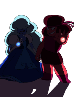jen-iii:  I wanted them to have the dramatic back lit Glowy Gem scene too -3-