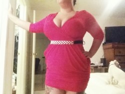 thenaughtylittlekitten:  Wore a kick ass dress to the swinger party last night with sexy crotch-less panties to match ;)