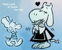 csticcoart:   i was doodling some other Peanuts-style Undertale things and I accidentally broke my own heart. 
