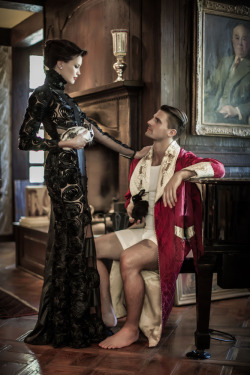 &ldquo;THE LAST PLAYBOY&rdquo; (the smoking jacket series) photographed by Landis Smithers model : Alexander Giocondi and Sarah Ruba
