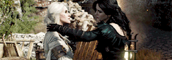 step-stuff:  gifsgames:   That laughter, thought Ciri watching swarms of black birds flying eastwards, that laughter, shared and sincere, really brought us together, her and me. We understood – both she and I – that we can laugh and talk together