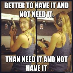 lavish-lucy:  Amen to that! Proud Right to Bear Arms supporter right here! 👌🙋