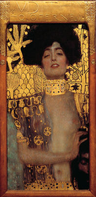 asylum-art:  Gustav Klimt  was an Austrian symbolist painter and one of the most prominent members of the Vienna Secession movement. Klimt is noted for his paintings, murals, sketches, and other objets d’art. 1.Judith I,  1901 2. Adele Bloch-Bauer