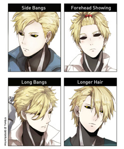 kissyaoi:  milkybreads:  My version of Genos in hairstyle meme. Sorry if it’s been done before.   Geno geno lookin good ;)