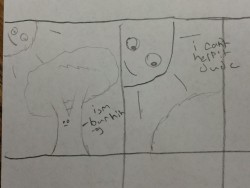 bakaunagi: one of my third graders has a special talent for making 2-frame comics that really speak to me