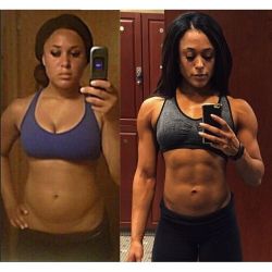 Before After Female Muscle Bodybuilders and Weight Loss