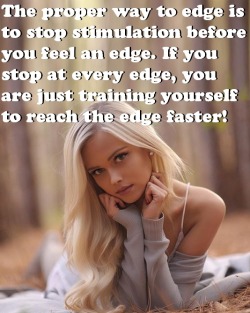 Challenge: Edge for one straight hour! Exactely as she says!