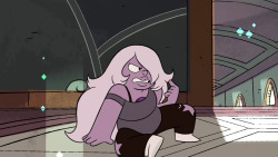 nopalrabbit:  Giant Woman is such an amazing episode. and this fight scene might be my favorite part (or is it Opal’s theme music, or is it steven’s song, or the heaven beetle’s room, or steven jr. AUGH THIS EP IS SO GOOD) This fight is between