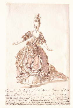 Costume design 1762 - Louis-Rene Boquet