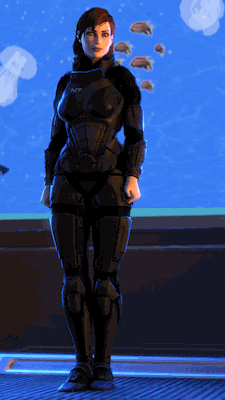 lordaardvarksfm:  Femshep Daz V2 - N7 Armor Preview Well, I penned a risque N7 animated short script earlier today, involving everyone’s favorite red-headed badass. I decided that I may as well fit the N7 armor while I wait for Milly, so I can ask