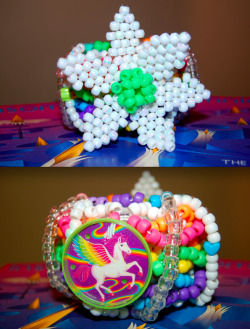cheap-bliss:  So Moon-cosmic-power made me the most beautiful kandi for EDC last year &lt;3 there was never a picture of it so here it is! Favorite piece I own.   Probably my favorite piece of kandi that I have made up to date.