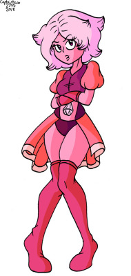 Pink Diamond from Steven Universe. She doesn’t really look the way I expected, but she’s cute so it’s fine. 