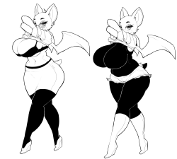 the-upright-infinity:  Some bat tits I drew some time ago.  &lt;3 &lt;3 &lt;3
