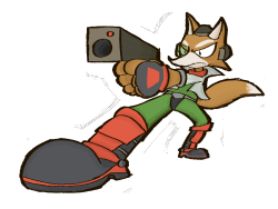 keropatchartblog:  Super Smash Bros V2 007-Fox So now that the roster of Super Smash Bros won’t get more characters, I think it’s a good time to draw all of them once again! Commision Info 