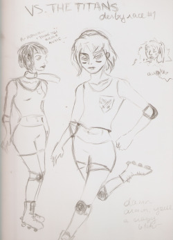 chainsawmascara:  DID DONNIE SAY QUEER PUNK AU ARMIN WITH ROLLER BLADES BECAUSE I JUST STARTED AN ARMIN ROLLER DERBY COMIC FEATURING JEAN’S BAD HAIR CUTS, MIKASA LEADING ARMIN INTO THE REALM OF ELBOWING-ANNIE-IN-THE-FUCKING-FACE, AND FRIENDSHIP. Also