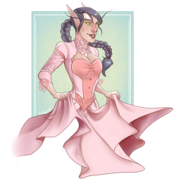 vectober:watercolor commission for @maggie-the-ghoul of their Belf c: