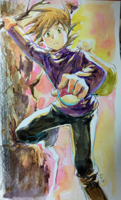 kipam:  [Game Green]10 Year old::watercolor