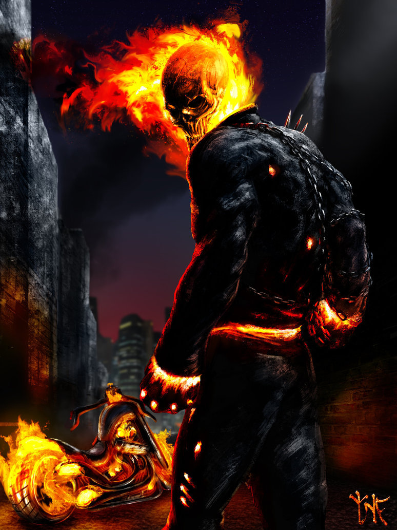 Ghost rider motorcycle