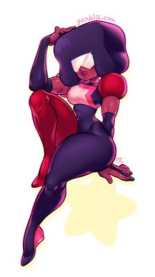 gunkiss:  Garnet ✨ Square bread head mama is strenght in love ❤  Prints, Stickers, Shirts, etc at: | Redbubble | Society6 |  &lt;3