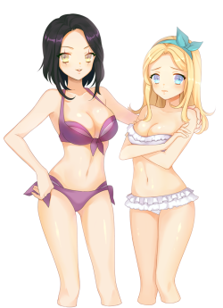 league-of-legends-sexy-girls:  LeBlanc and Lux