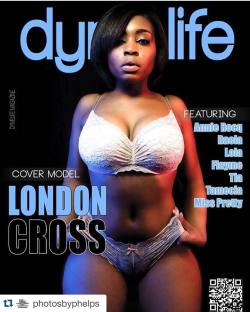 Thanks to Dyme Life Magazine @dymelifemag  and to London Cross @mslondoncross producing these cover worthy images with me. #thick #fashion  #eyecandy #stacked #killer #reallight #dmv #magazine #photosbyphelps  #photographer #published #sexysex #cali #nyc
