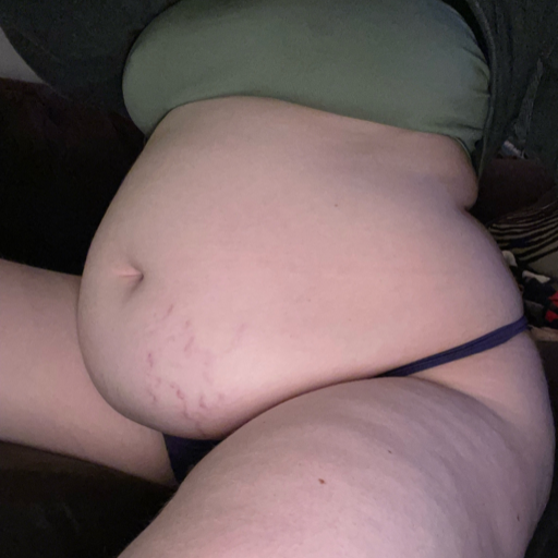 squishy-baexo:Food baby vibes✨ my onlyfans &amp; curvage ✨
