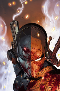 deadlyhandsofcomics:  Deathstroke: Rebirth #1Christopher Priest (w)Carlo Pagulayan &amp; Jason Paz (a)A thousand enemies, a thousand kills—Deathstroke is the world’s greatest assassin. Stalked by an unseen foe, Slade Wilson is confronted by his own
