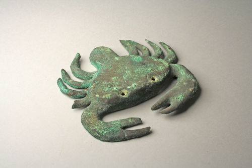 drafthearse:  crab. Moche culture, Peru. 6-7th century. copper.