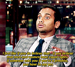 amyspalding:  igperish:  Aziz Ansari is a Feminist  If you’ve watched this clip, you can hear how uncomfortable the audience is throughout many points Ansari makes, and it’s so cool how he keeps plowing through. It’s really great stuff. 