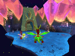 superbonusround:  Spyro: Year of the Dragon → Crystal Islands corruption super huge shoutout to @awkwardspyrophotos for their post about this glitch! 